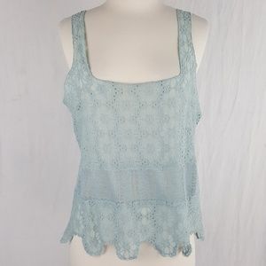 INTIMATELY Eyelet Top sz M